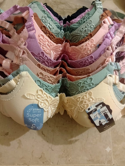 Mid Flower Style Premium Padded Comfort Bra –