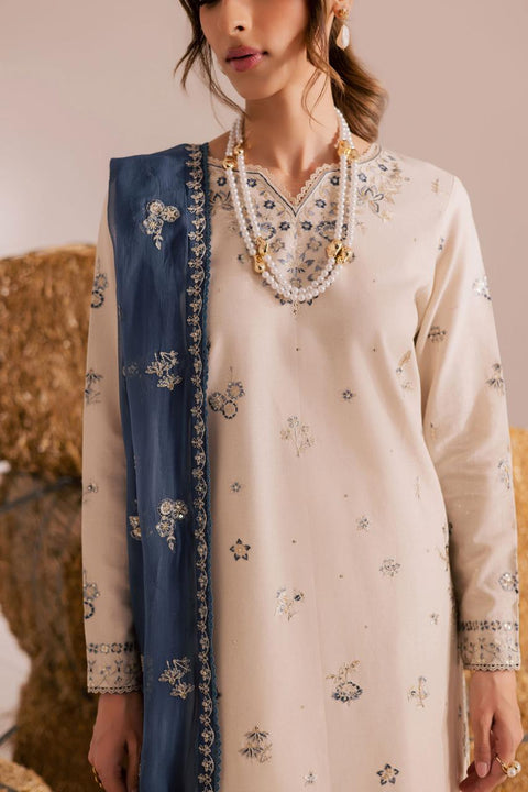 Sandstone & Sapphire Embroidered 3-Piece Suite