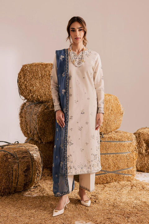 Sandstone & Sapphire Embroidered 3-Piece Suite